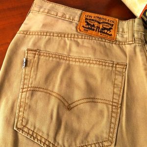 Levi’s 508 tan denim jeans